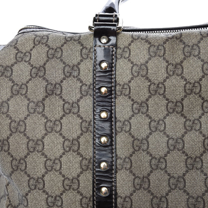 Gucci Monogram Guccissima Hearts Studded Medium Joy Boston Dark Brown 26 of 26