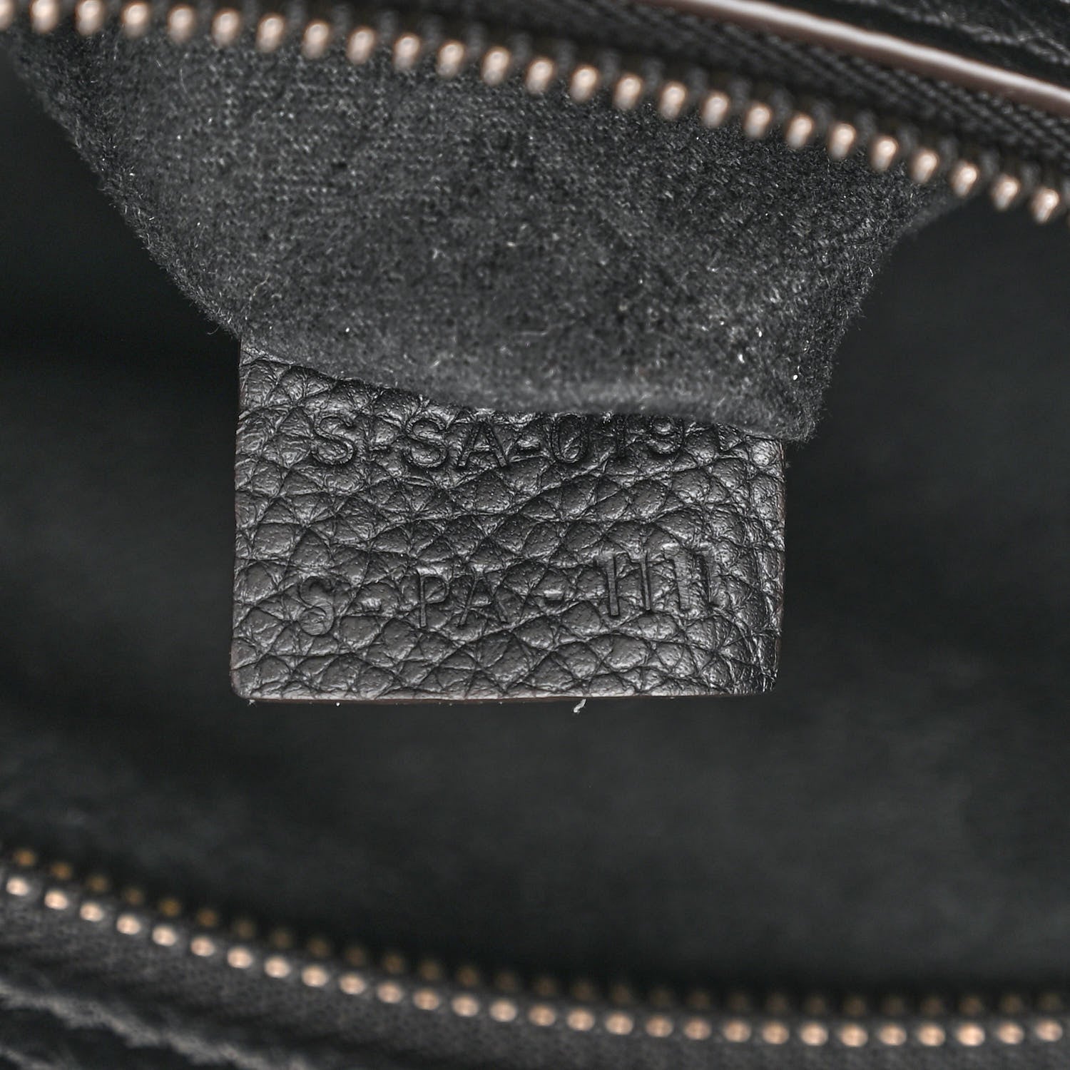 Celine Drummed Calfskin Mini Luggage Black 7 of 10