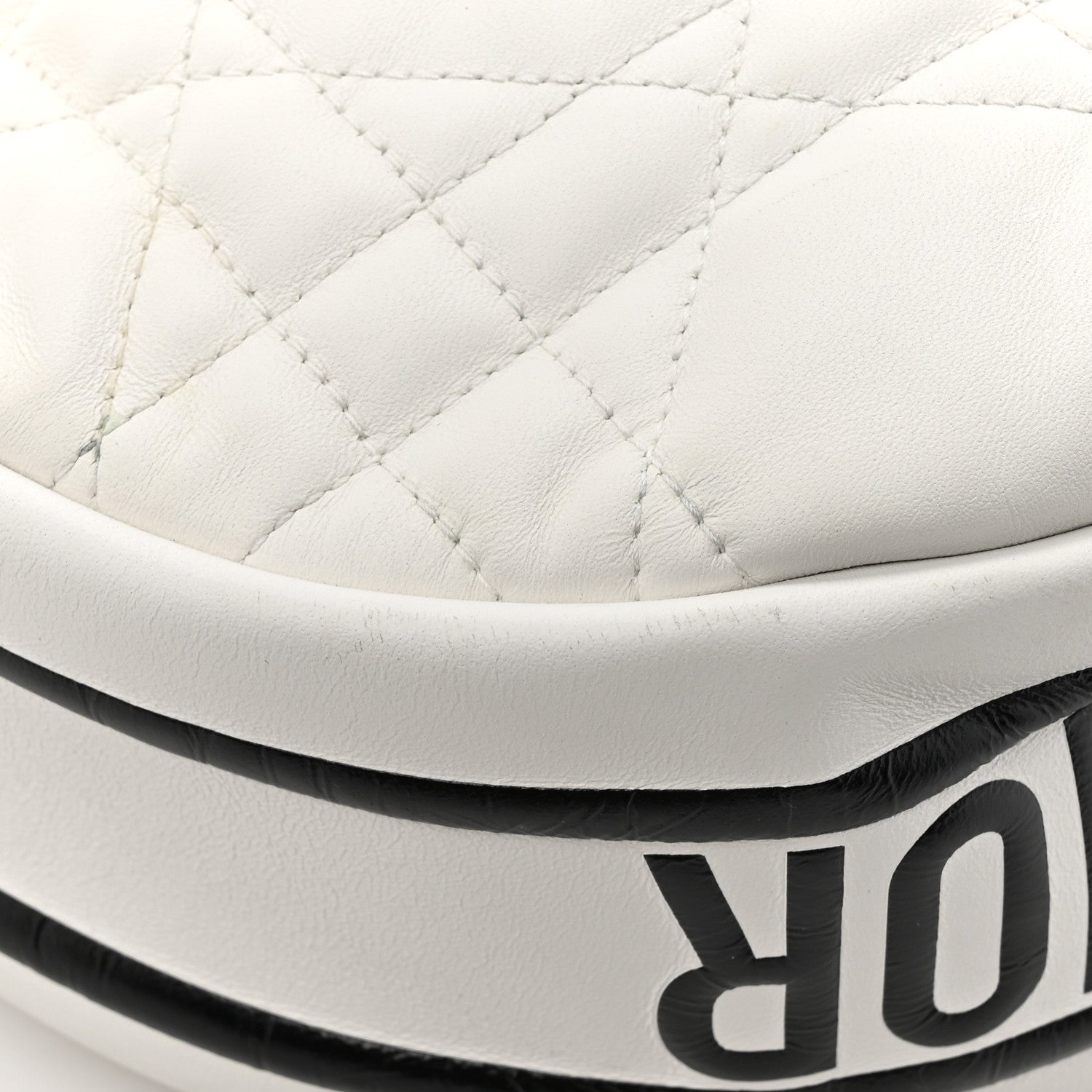 Christian Dior Lambskin Cannage Medium Dior Vibe Hobo Bag White 12 of 13