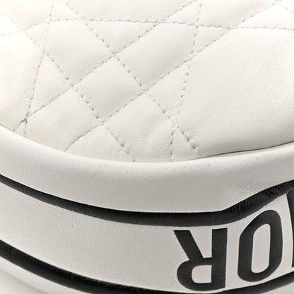 Christian Dior Lambskin Cannage Medium Dior Vibe Hobo Bag White 12 of 13