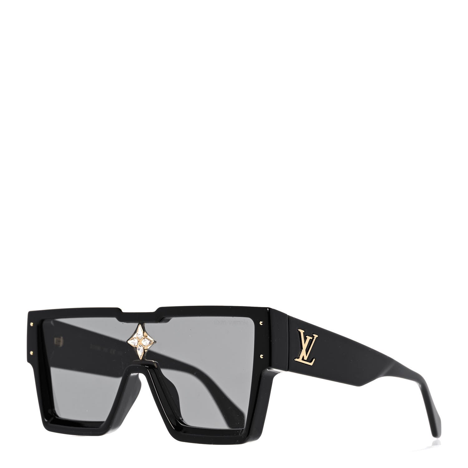 Louis Vuitton Acetate Cyclone Sunglasses Z1578E Black 1 of 10