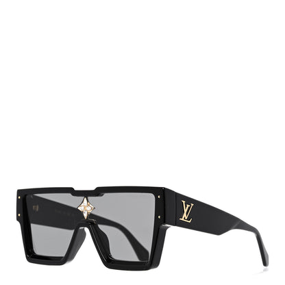 Louis Vuitton Acetate Cyclone Sunglasses Z1578E Black 1 of 10