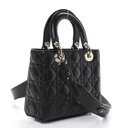 Christian Dior Lambskin Cannage My ABCDior Lady Dior Black 2 of 10