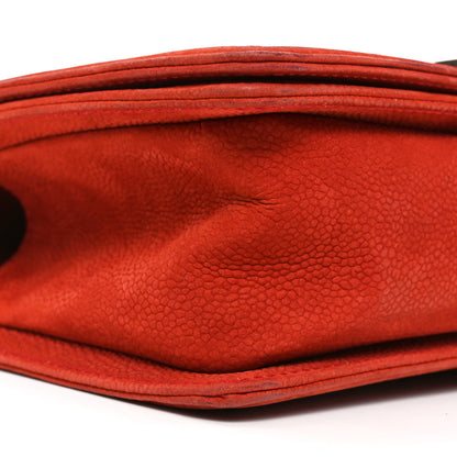 Chanel Suede Caviar Quilted Medium Boy Flap Red 16 of 19