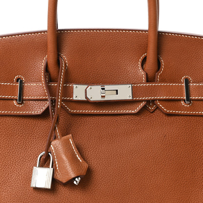 Hermes Natural Barenia Faubourg Birkin 30 Fauve 8 of 10