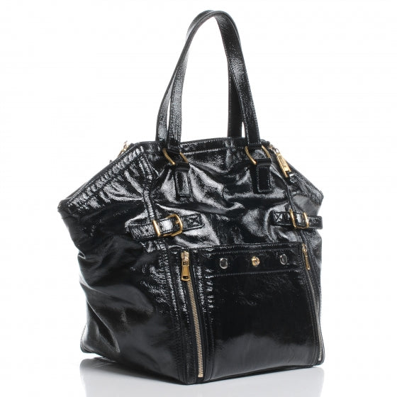 Saint Laurent Patent Medium Downtown Navy 3 of 7