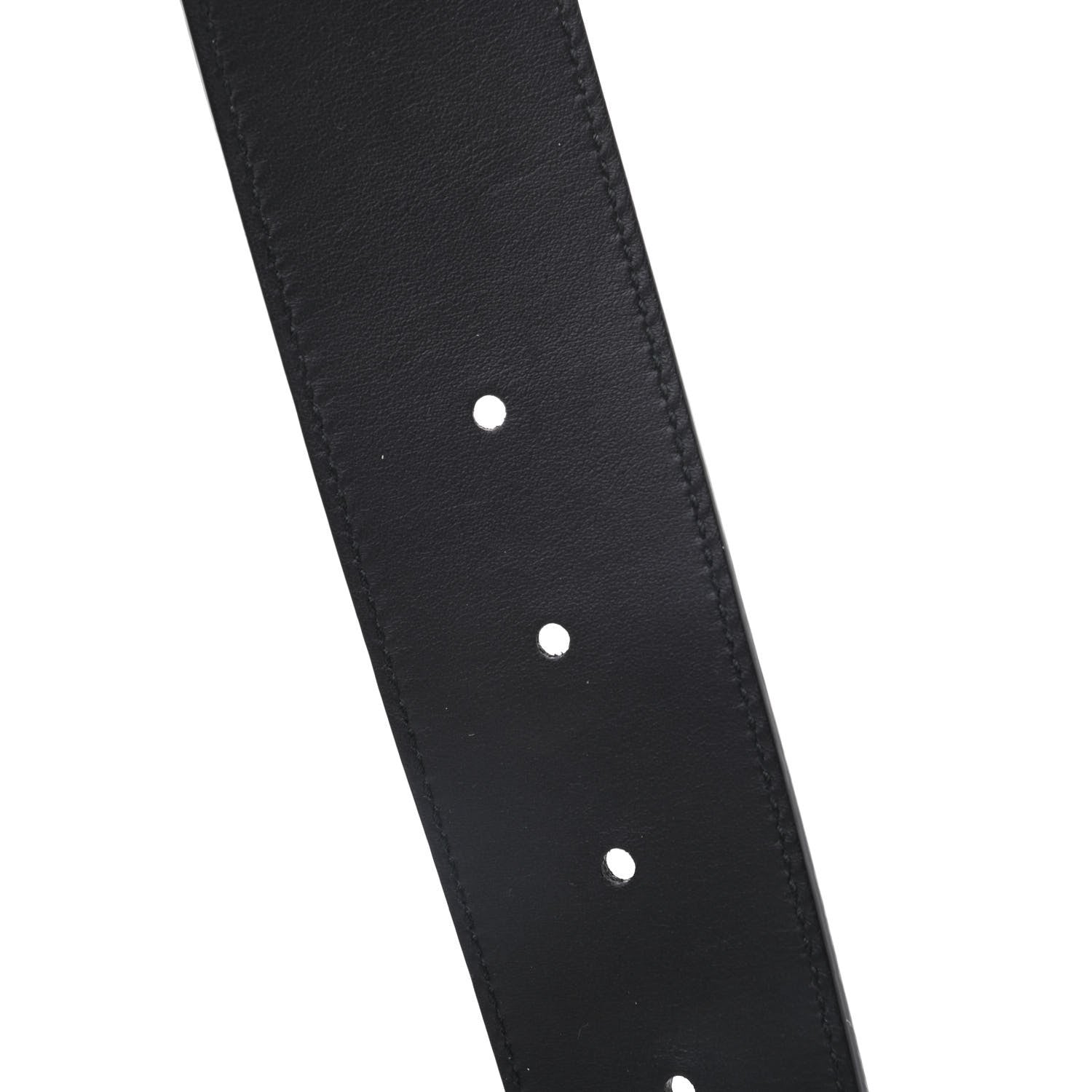 Gucci Moon Calfskin Pearl Double G 40mm Belt 80 32 Black Cream 5 of 5