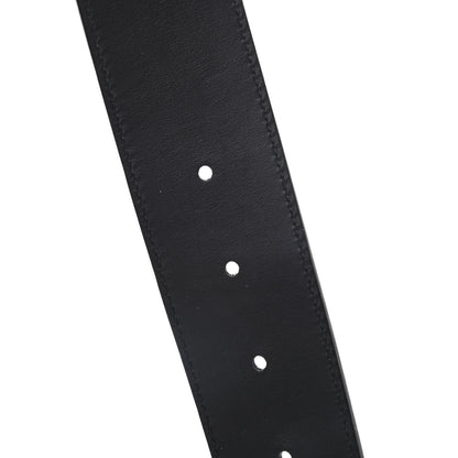 Gucci Moon Calfskin Pearl Double G 40mm Belt 80 32 Black Cream 5 of 5