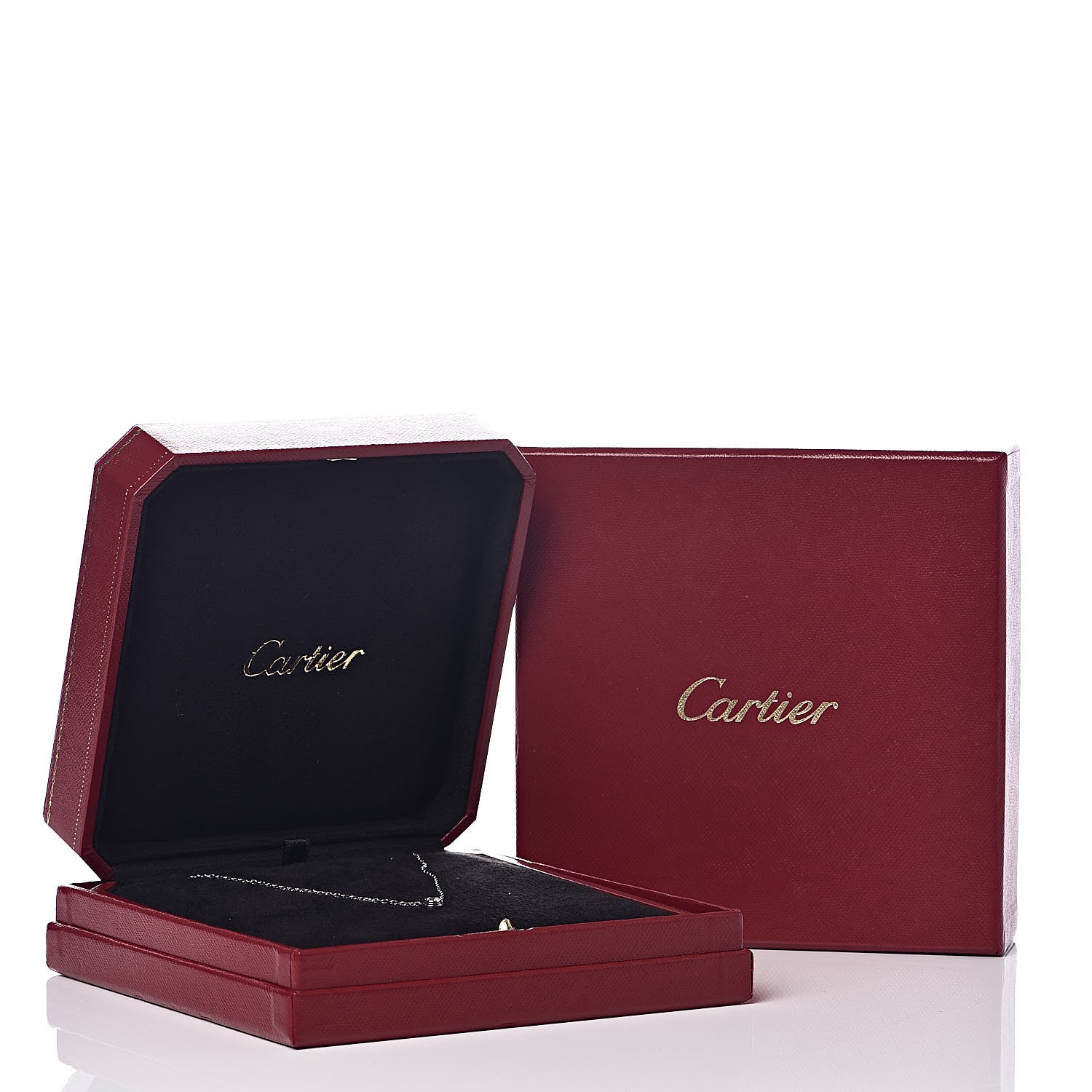 Cartier 18K White Gold Diamond LM D'Amour Pendant Necklace 7 of 7