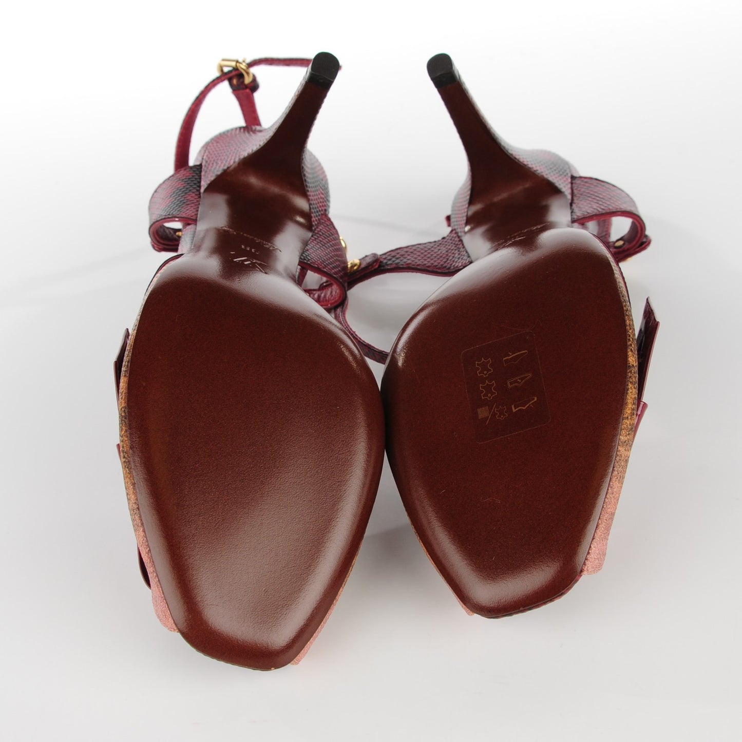 Monogram Karung Jokes Peep Toe Pumps 38