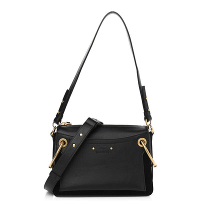 Chloe Calfskin Suede Small Roy Bag Black 1 of 10