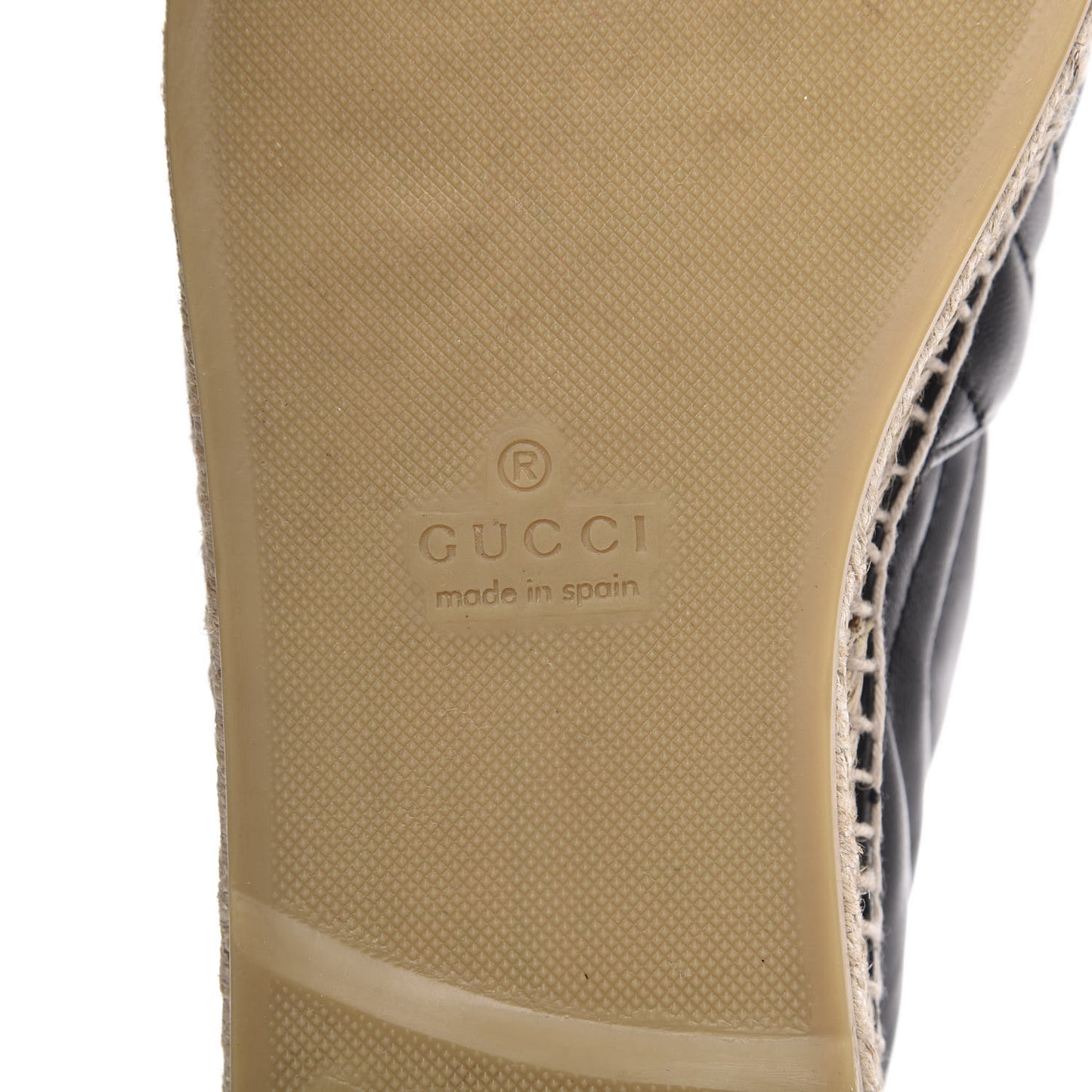 Nappa Matelasse Mens GG Marmont Espadrilles 9.5 Black