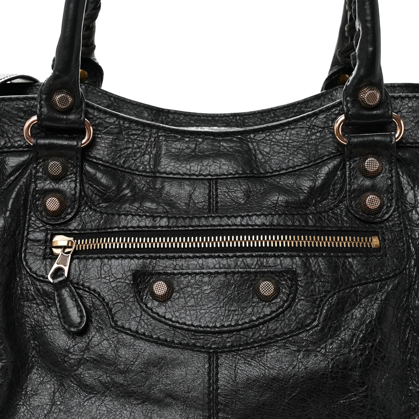 Agneau Giant 21 Rose Gold  Hardware Part Time Black