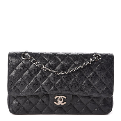 Chanel Caviar Quilted Medium Double Flap Black 1 of 12