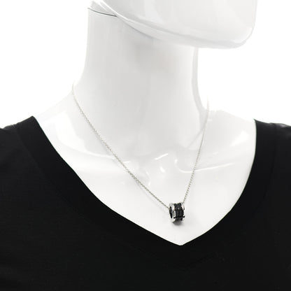 Bulgari Sterling Silver Ceramic Save The Children Pendant Necklace 2 of 7