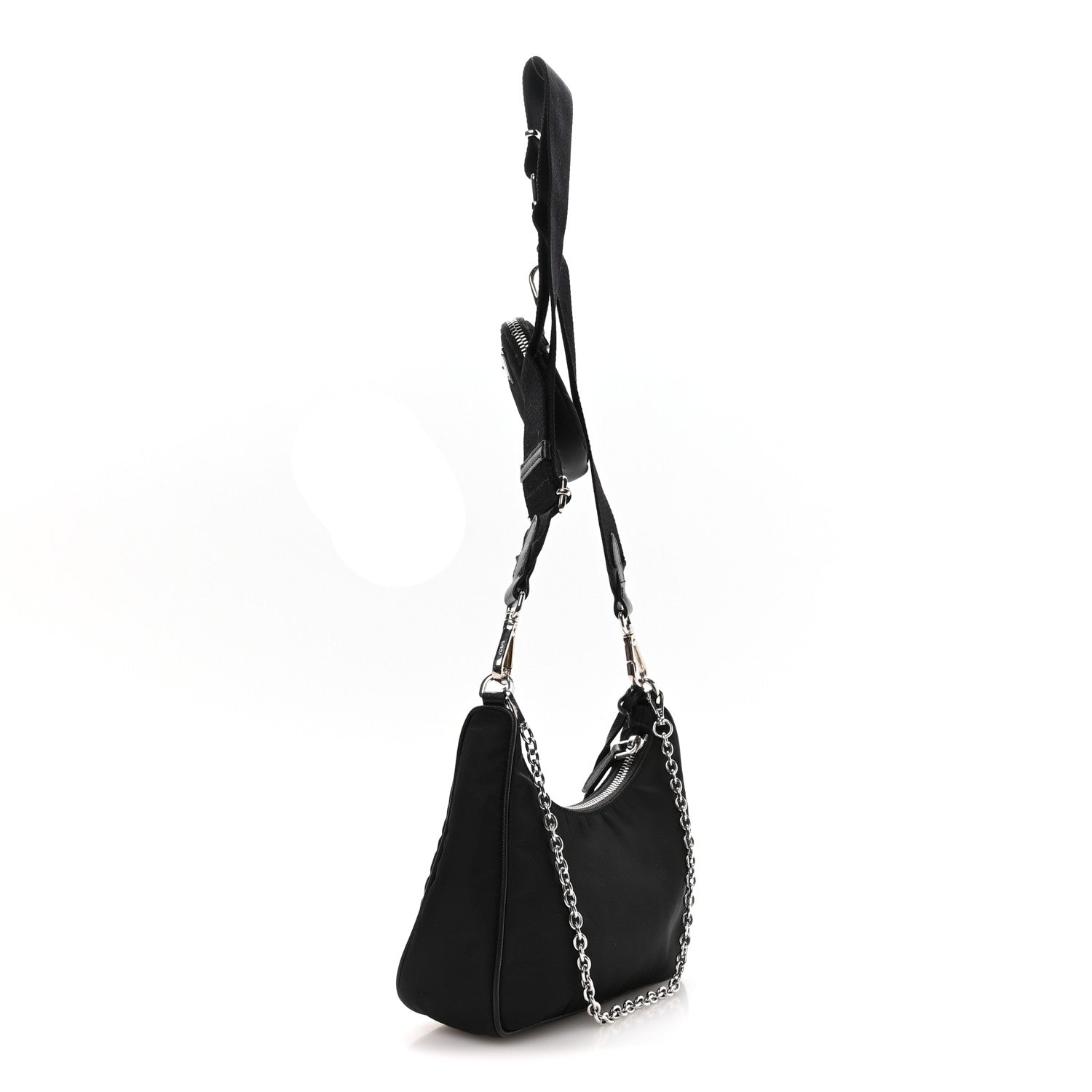 Prada Nylon Re-Edition 2005 Shoulder Bag Black 3 of 12