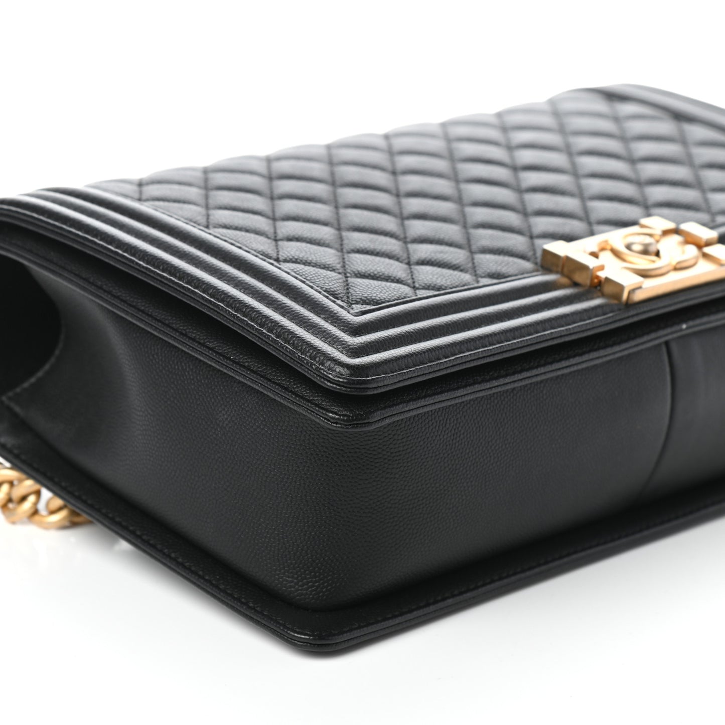 Caviar Quilted New Medium Boy Flap Black