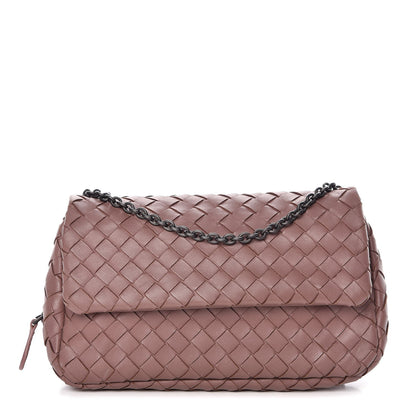 Bottega Veneta Nappa Intrecciato Small Chain Crossbody Dusty Rose 1 of 13