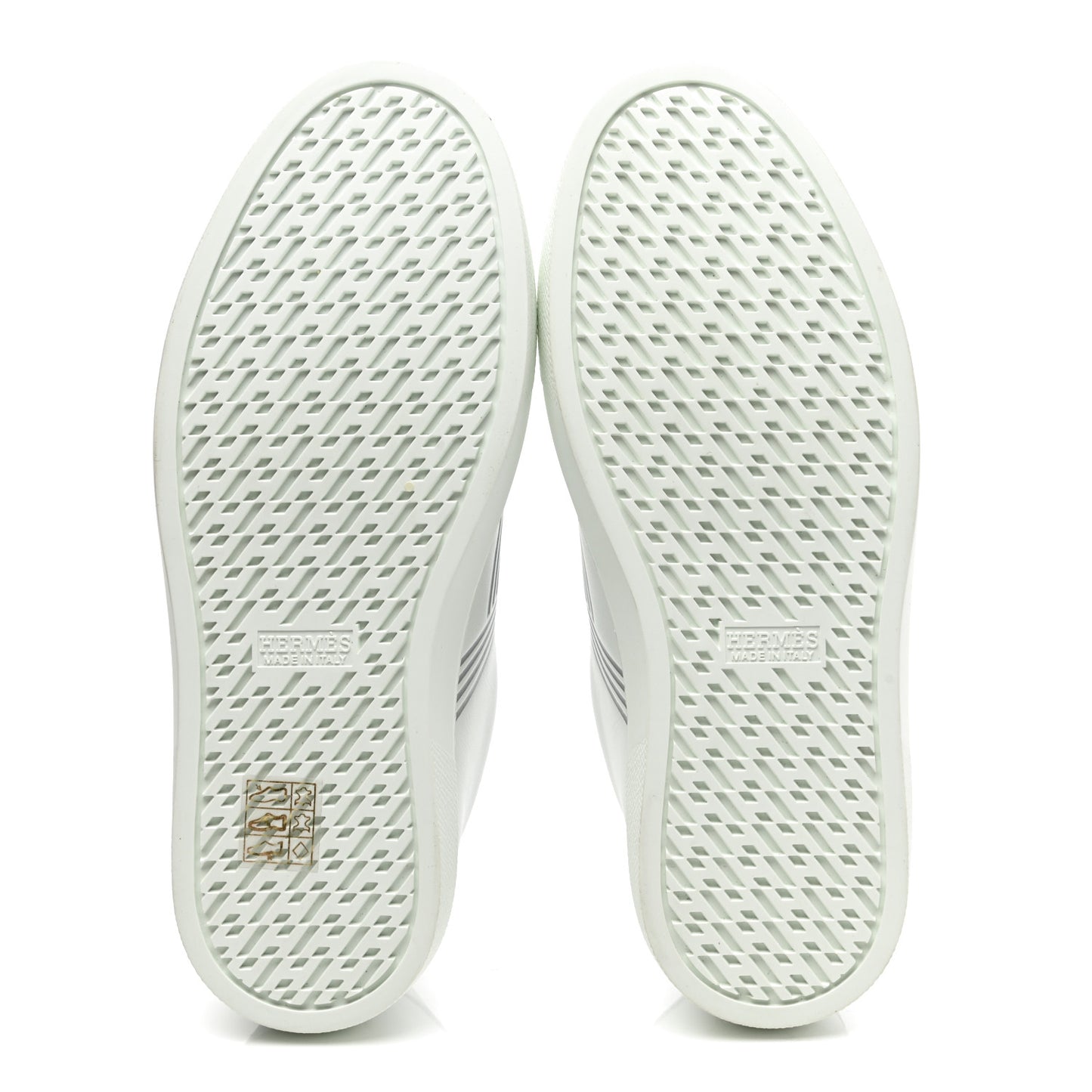 Calfskin Womens Advantage Sneakers 35 White Gris Argente