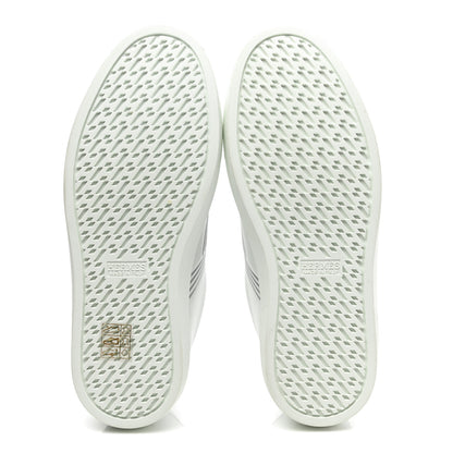 Hermes Calfskin Womens Advantage Sneakers 35 White Gris Argente 5 of 9