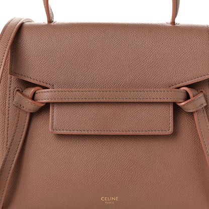Celine Grained Calfskin Nano Belt Bag Antique Rose 8 of 12