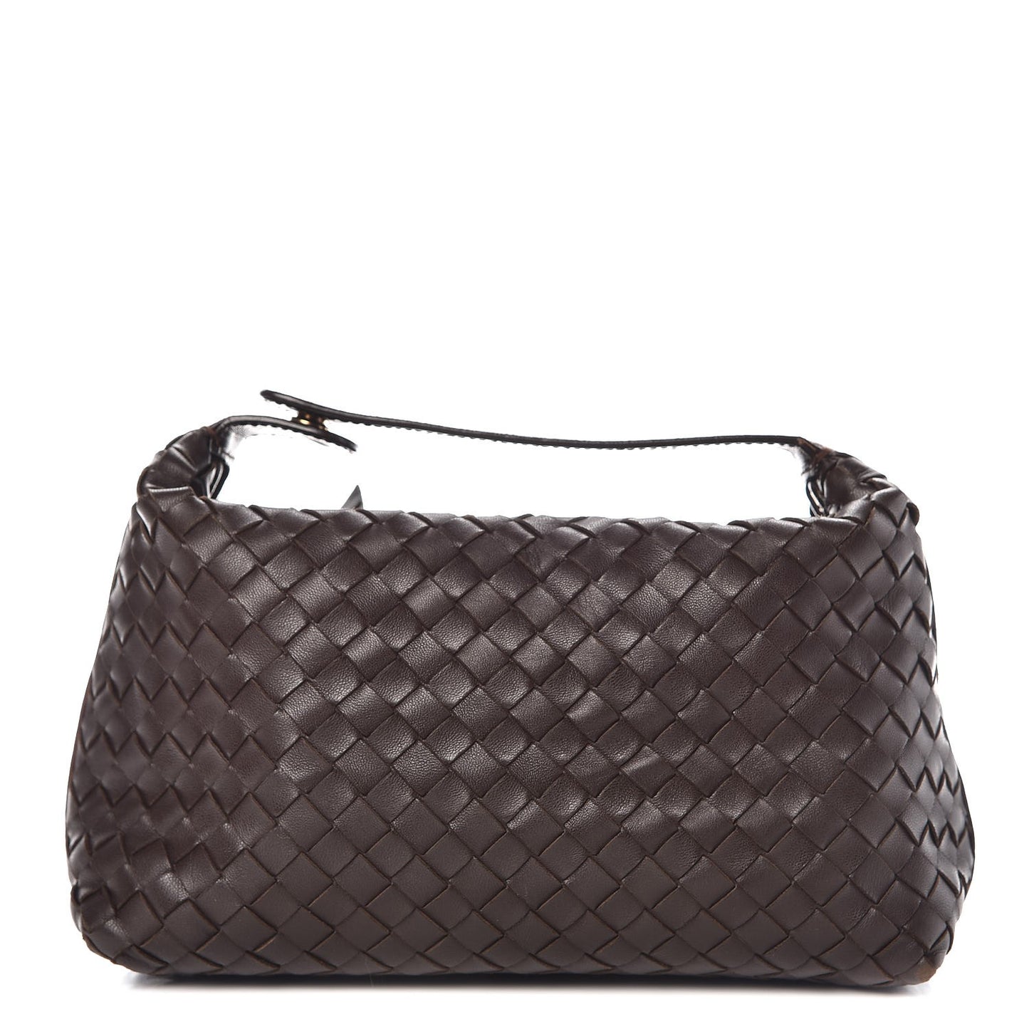 Nappa Intrecciato Large Cosmetic Case Ebano