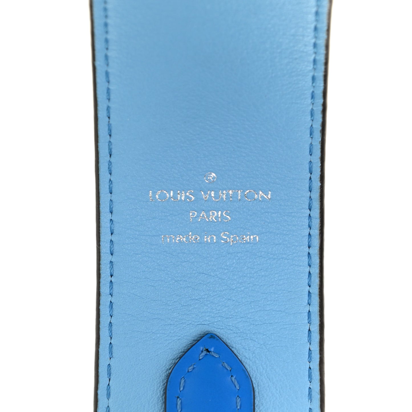 Epi Tropical Bandouliere Shoulder Strap Blue Rose