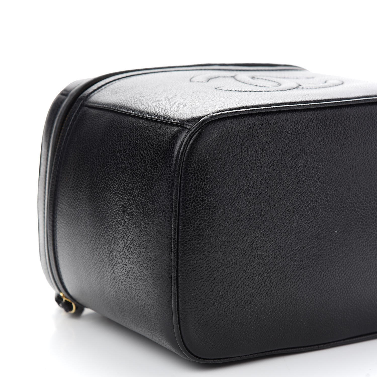 Chanel Caviar CC Vanity Train Case Black 7 of 8