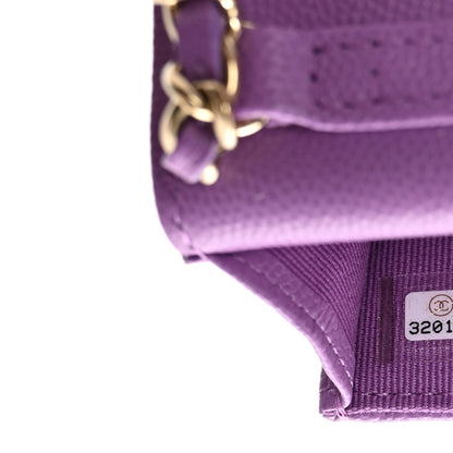 Chanel Caviar Quilted Mini Chain Bag Purple 7 of 11