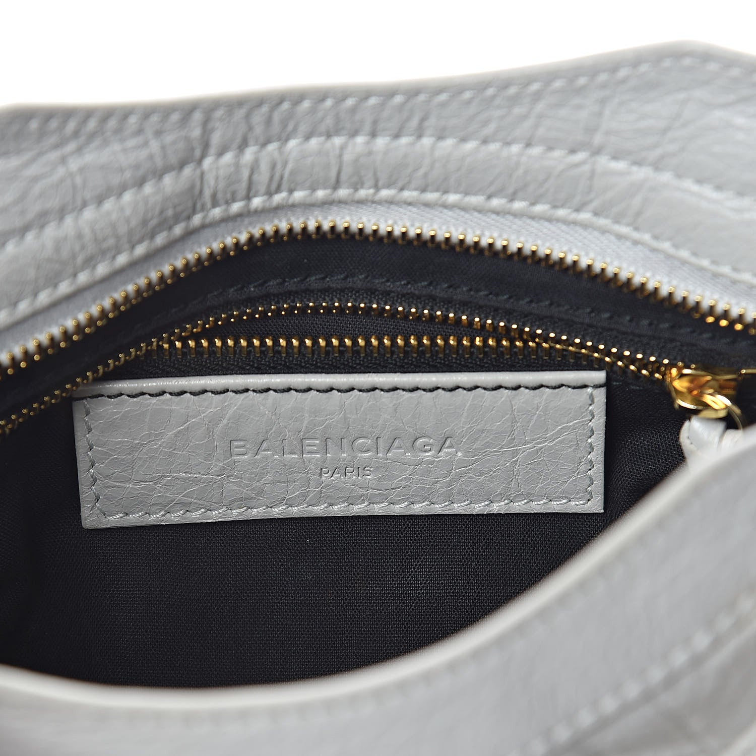 Balenciaga Agneau Classic Gold Hardware Mini City Gris Nuage 6 of 9