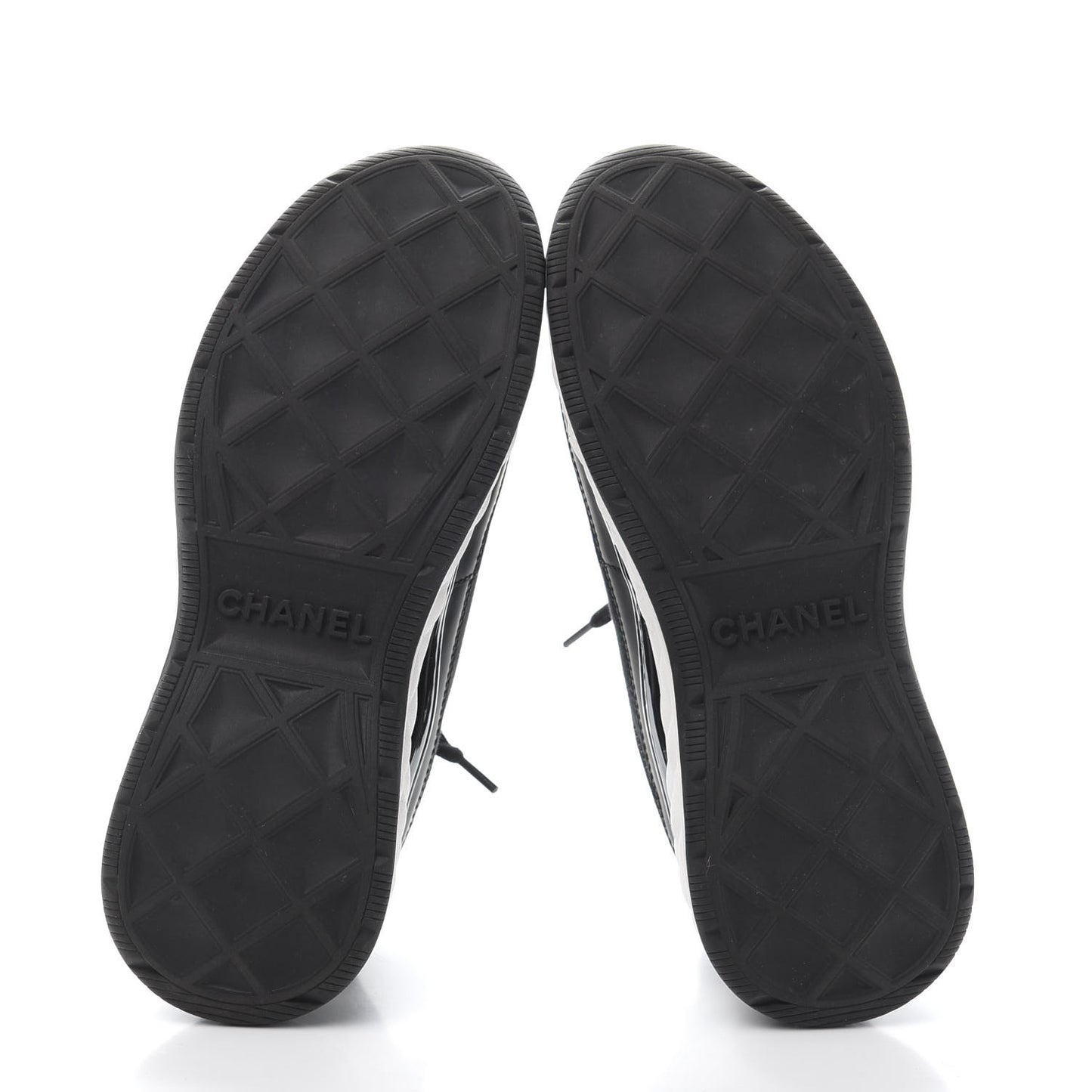 Velvet Calfskin Mixed Fibers CC Sneakers 36 Black
