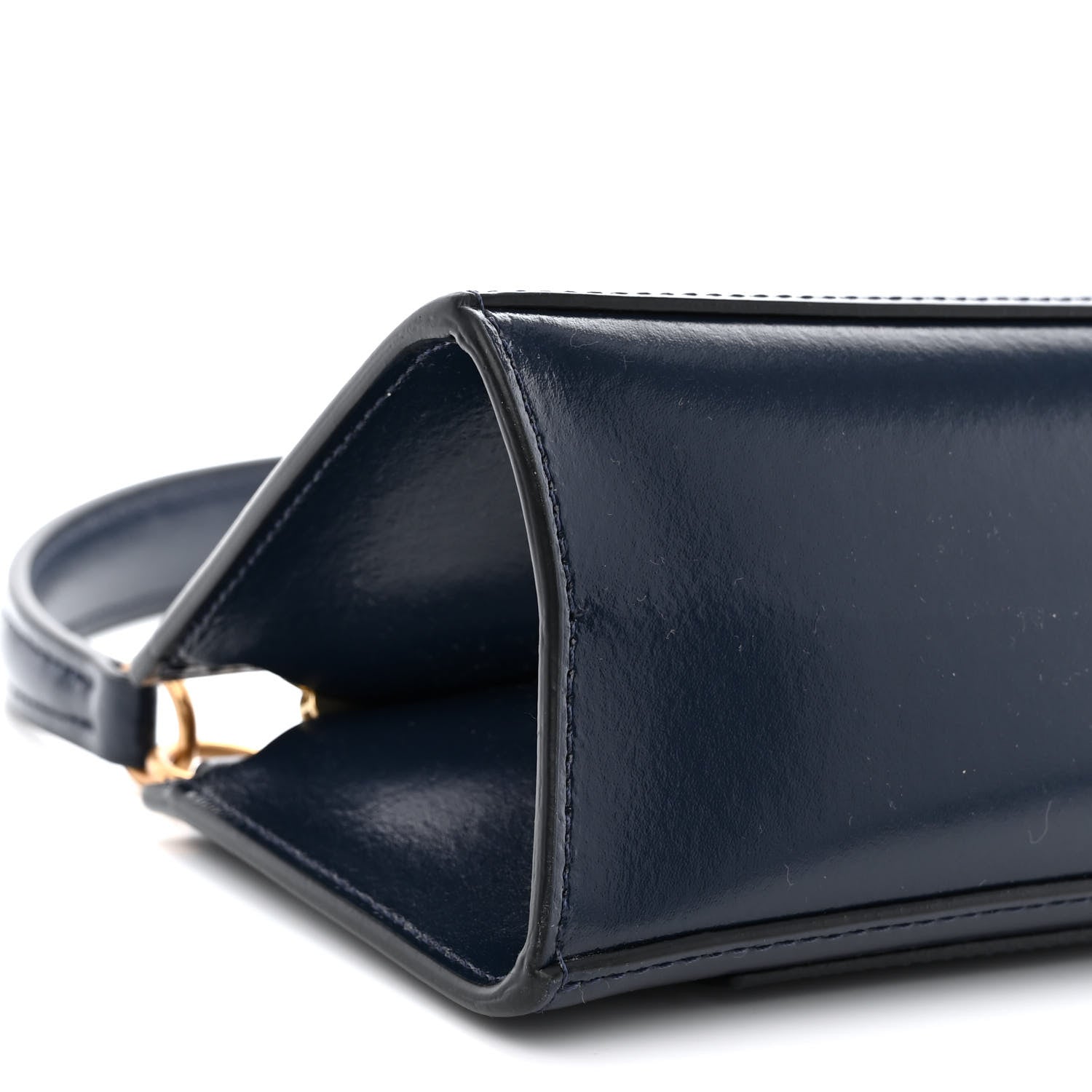 Mansur Gavriel Calfskin Pencil Shoulder Bag Navy 8 of 9