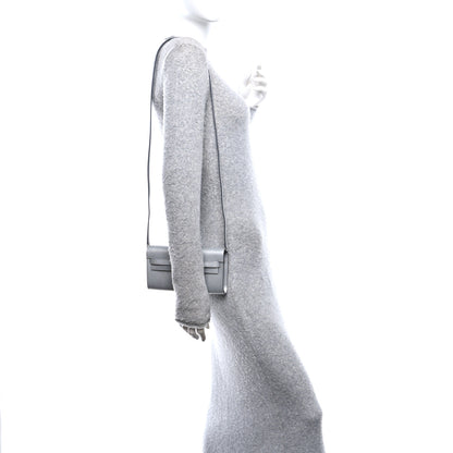 Hermes Metallic Chevre Chamkilight Kelly Wallet To Go Argent 2 of 11
