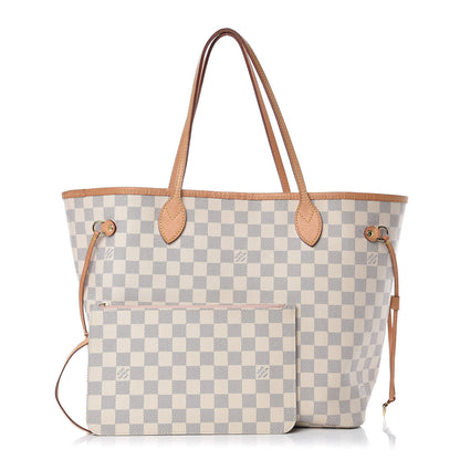 Louis Vuitton Damier Azur Neo Neverfull MM Rose Ballerine 1 of 16
