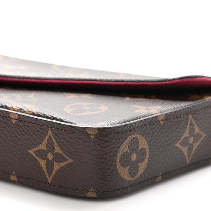 Louis Vuitton Monogram Pochette Felicie Chain Wallet Fuchsia 10 of 10