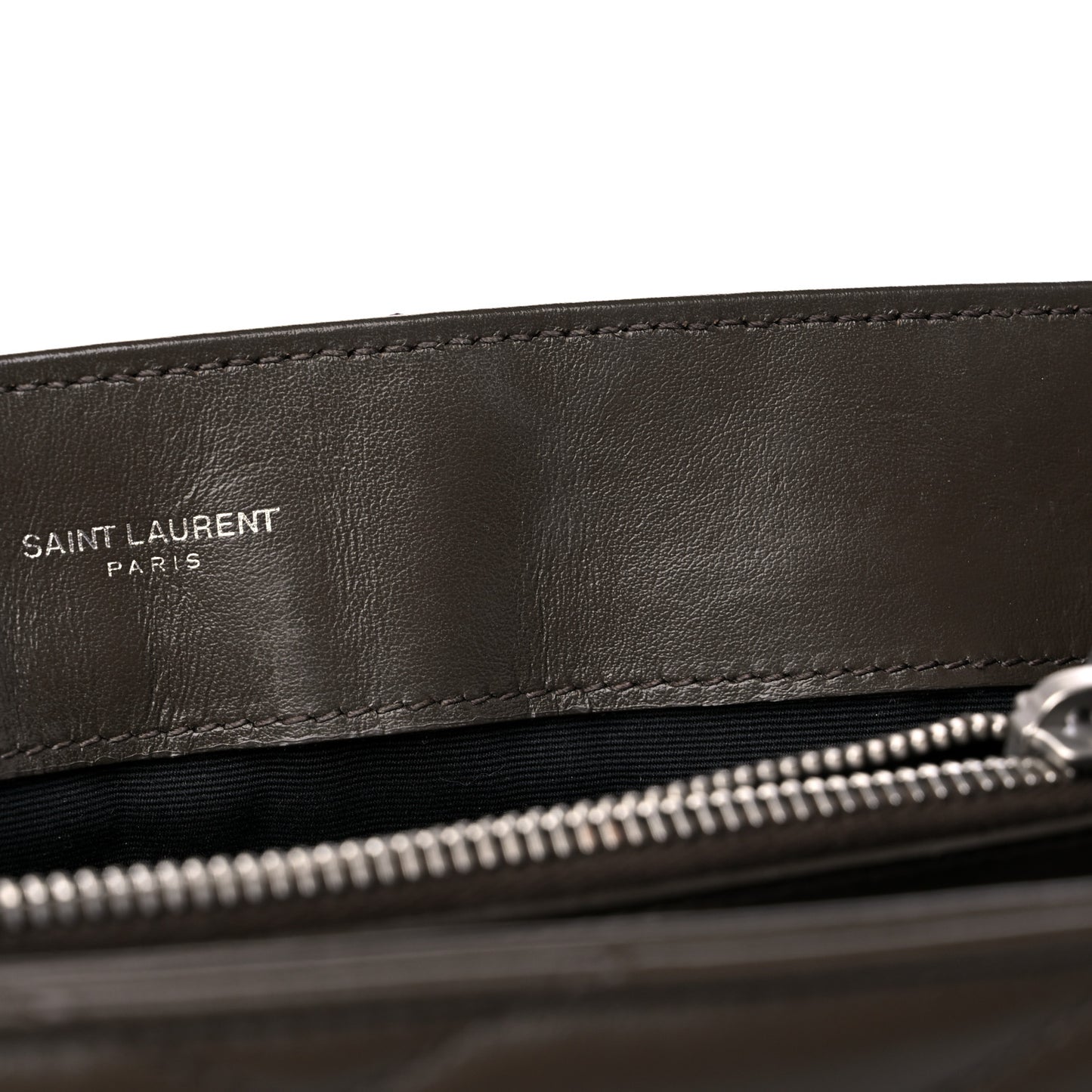 Calfskin Y Quilted Monogram Medium Loulou Chain Satchel Asphalt