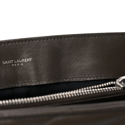 Saint Laurent Calfskin Y Quilted Monogram Medium Loulou Chain Satchel Asphalt 11 of 15