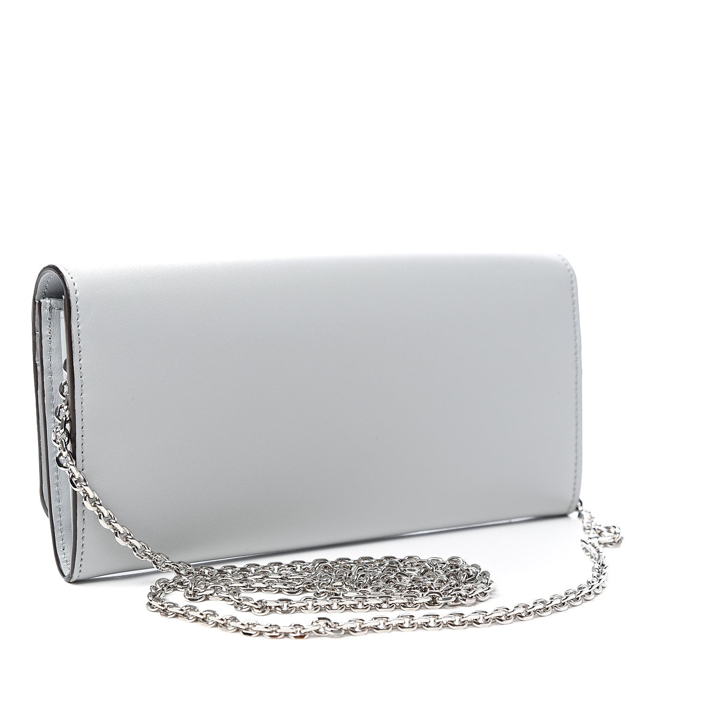 Vitello Liberty Fun Fair Studded Continental Wallet On Chain Grigio Perla Multicolor