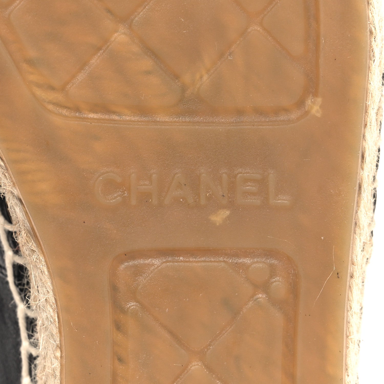 Chanel Lambskin CC Espadrilles 38 Black 8 of 9