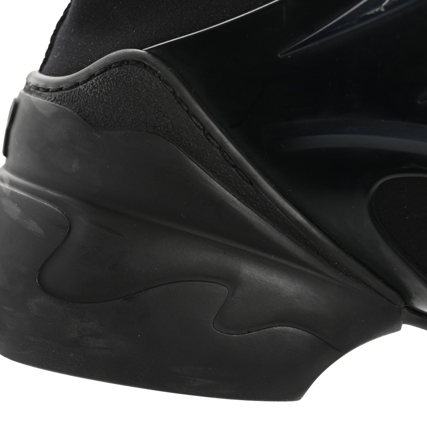 Neoprene Rubber Womens D-Connect Sneakers 38 Black
