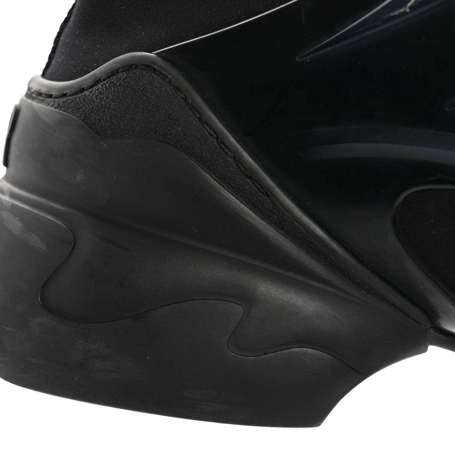 Christian Dior Neoprene Rubber Womens D-Connect Sneakers 38 Black 12 of 12