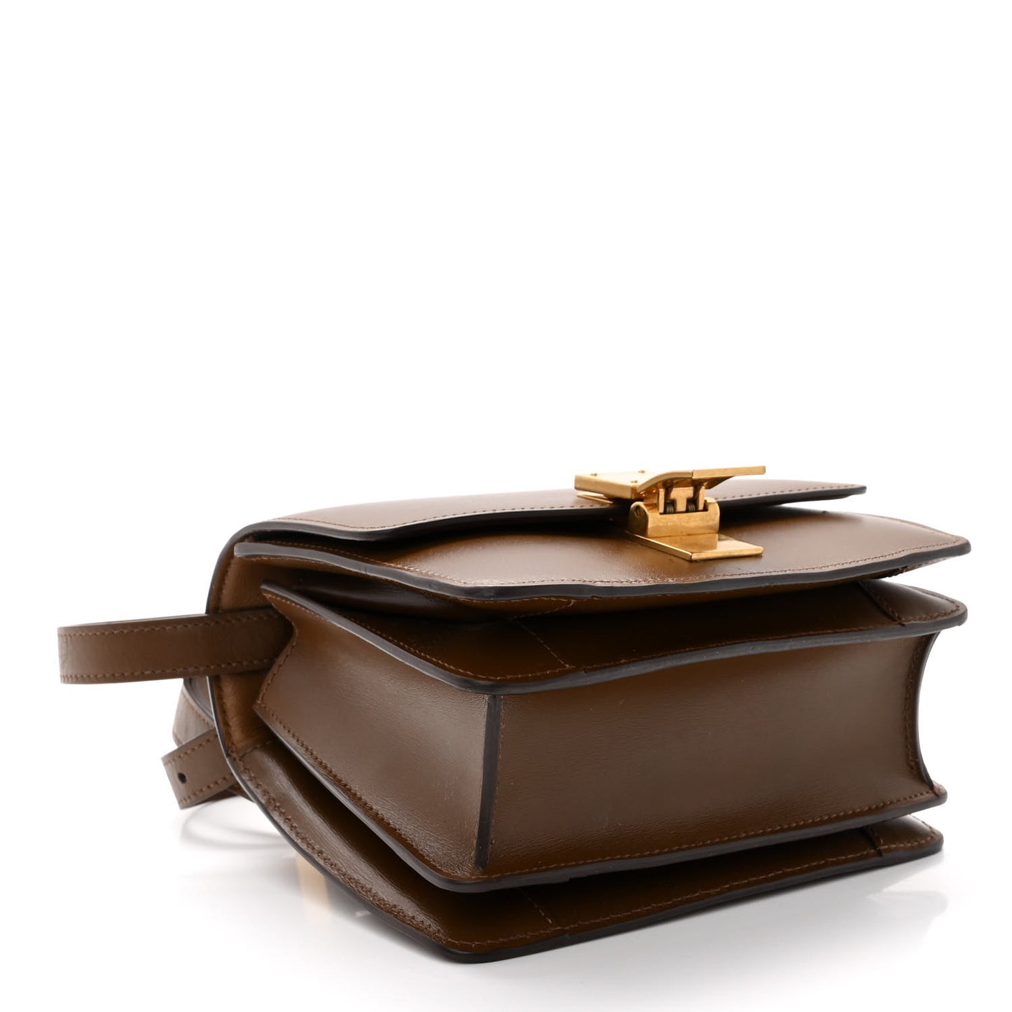 Box Calfskin Small Classic Box Flap Bag Camel