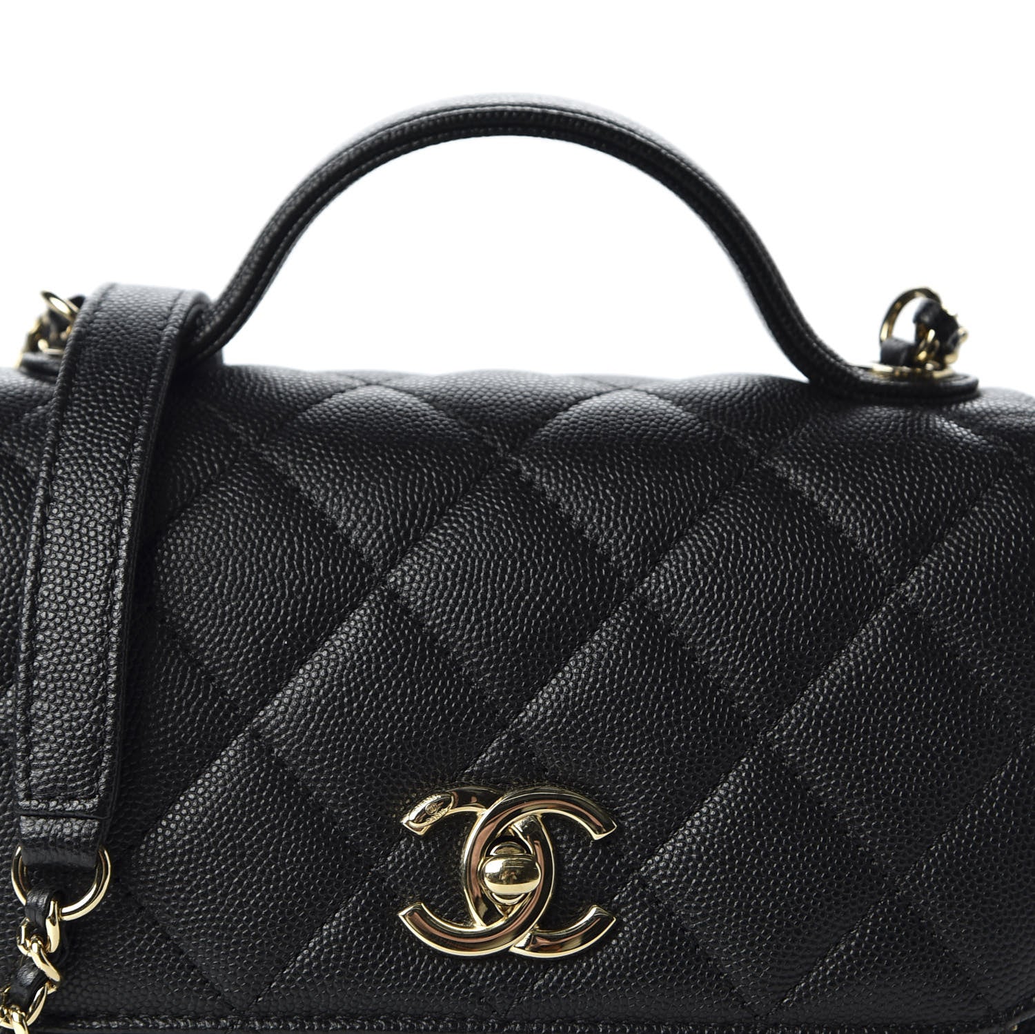 Chanel Caviar Quilted Mini Business Affinity Flap Black 9 of 10