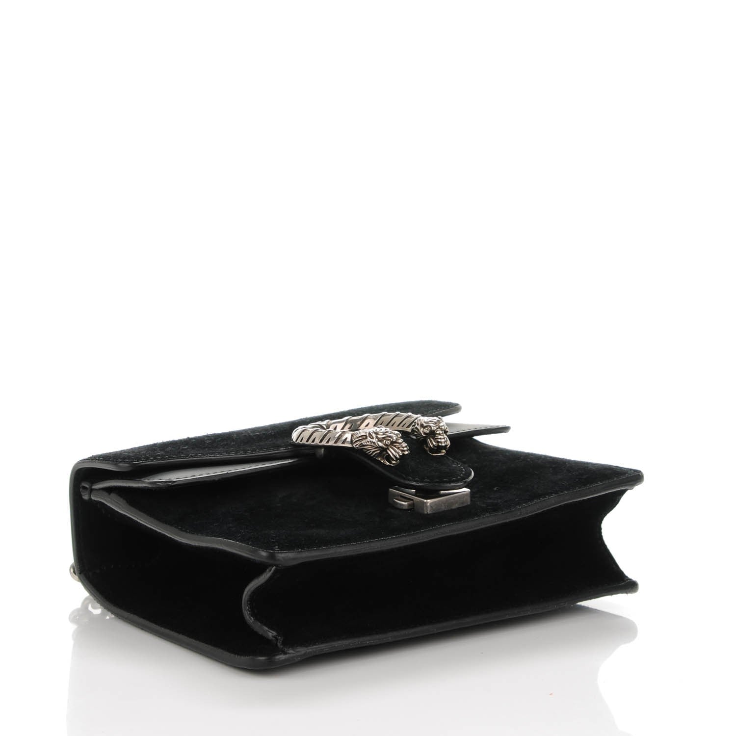 Gucci Suede Mini Dionysus Shoulder Bag Black 4 of 7
