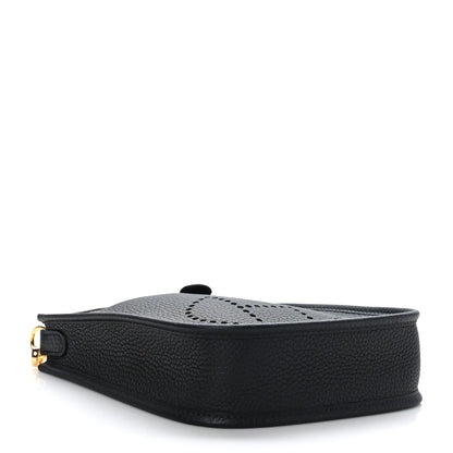 Hermes Taurillon Clemence Evelyne TPM Black 4 of 10
