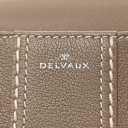 Delvaux Grained Rodeo Calfskin Surpique Mini Brillant Satchel Tourterelle Ivory 6 of 10