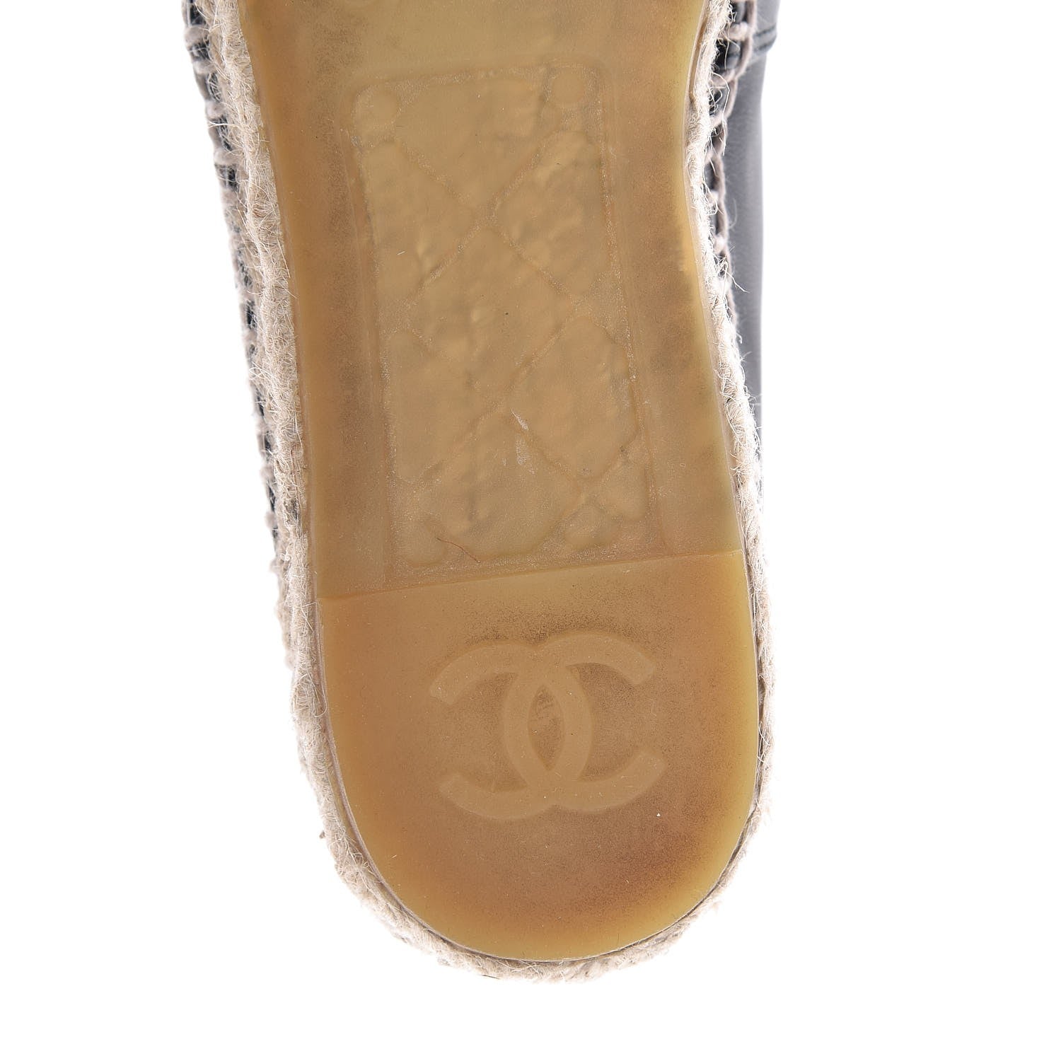 Chanel Lambskin CC Espadrilles 36 Black 7 of 9