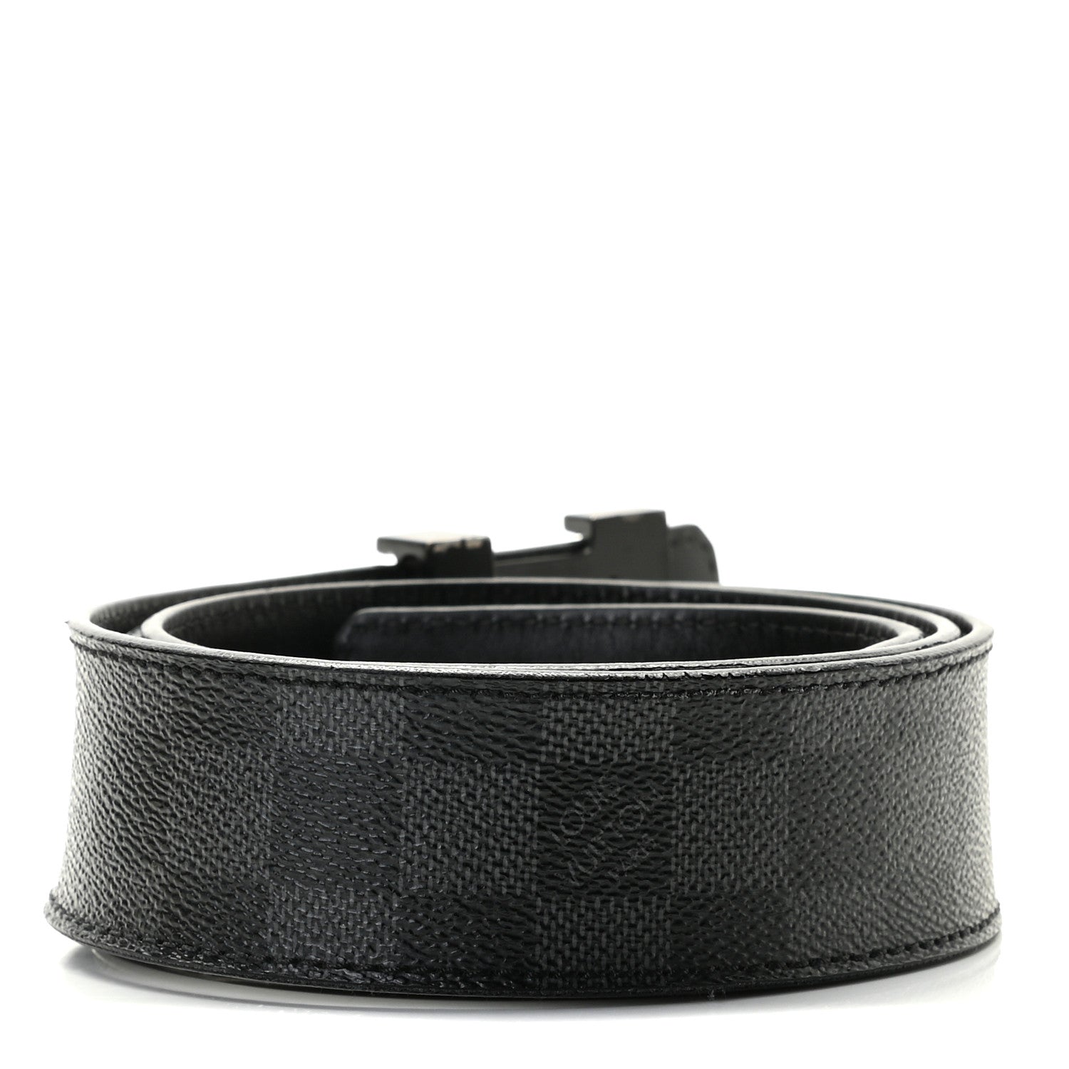 Louis Vuitton Damier Graphite 40mm LV Initiales Belt 95 38 2 of 4