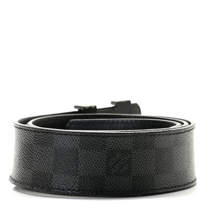 Louis Vuitton Damier Graphite 40mm LV Initiales Belt 95 38 2 of 4