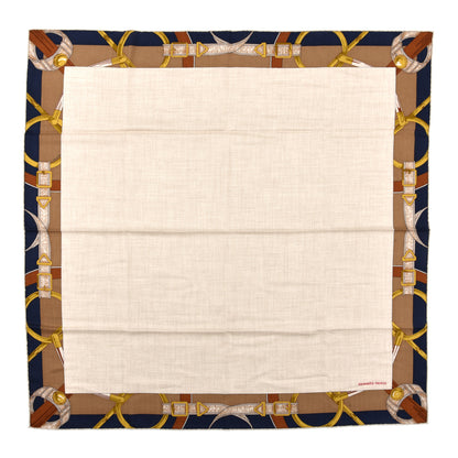 Hermes Cashmere Silk Encadre Eperon d'Or Scarf 90 1 of 4